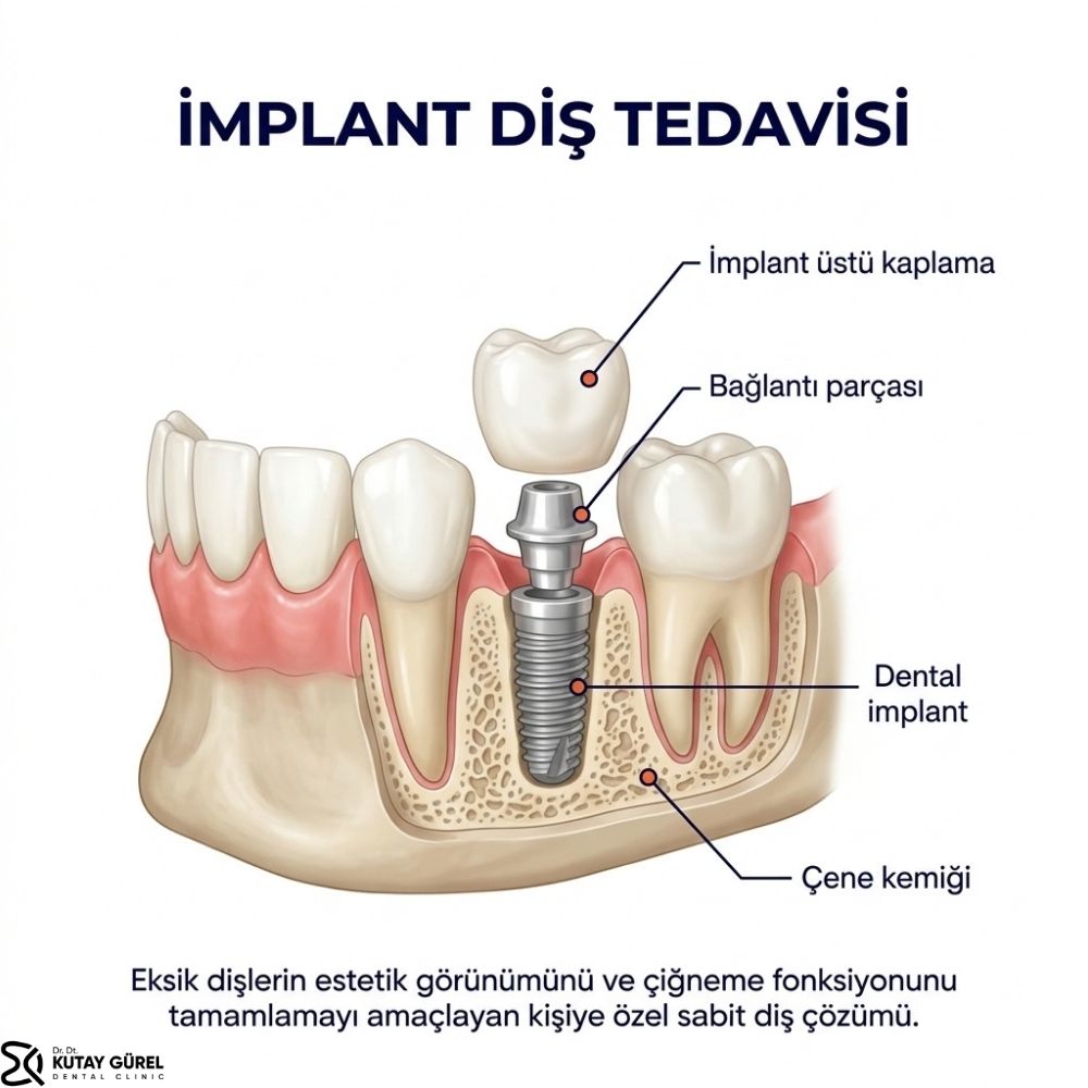 İzmir İmplant Diş Tedavisi | Dr. Kutay Gürel — Çiğli